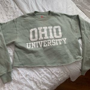 Ohio University cropped sweatshirt